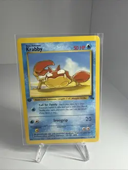 Pokemon TCG Krabby Fossil 51 Regular 1st Edition Common Card - Image 5