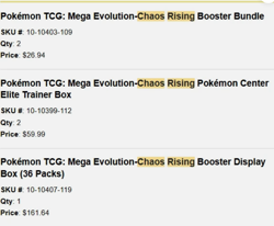 Chaos Rising Pokemon Center ETB x2 + Booster Box + Booster Bundle x2 Preorder - Image 2