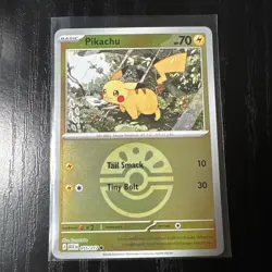 Pikachu (Friend Ball) 055/217 Holo Common ME: Ascended Heroes Pokemon NM - Image 1