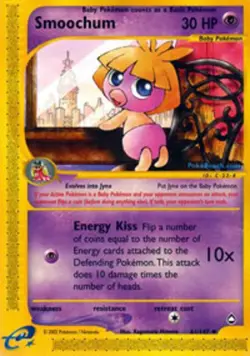 1x Smoochum - 61/147 - Uncommon Moderately Played Pokemon G2 - Aquapolis - Image 1