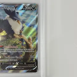 2022 Pokemon SWSH Honchkrow V Brilliant Stars Full Alt Art #162 PSA 10 Gem Mint - Image 3