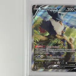 2022 Pokemon SWSH Honchkrow V Brilliant Stars Full Alt Art #162 PSA 10 Gem Mint - Image 4