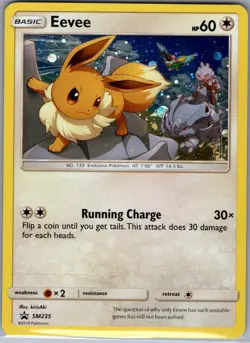 Eevee SM235 - Pokemon TCG Sun & Moon Black Star Promos - Holo Promo (NM) - Image 1