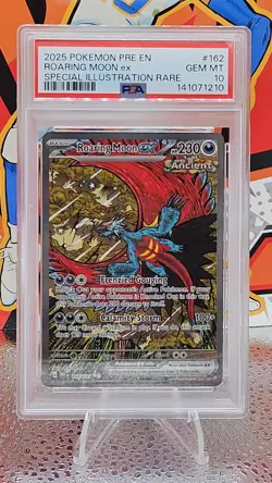2025 POKEMON PRE EN-PRISMATIC EVOLUTIONS #162 ROARING MOON EX PSA 10 - Image 1