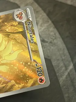 Ninetales Illustration Rare 199/197 SV03: Obsidian Flames Holo Pokemon - Image 3