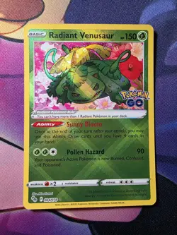 Radiant Venusaur 004/078 Pokemon GO Holo - Image 1