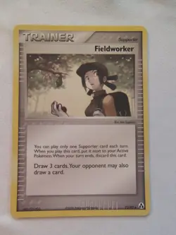 Fieldworker Trainer Regular 73/92 Legend Maker 2006 Pokemon TCG LP - Image 1