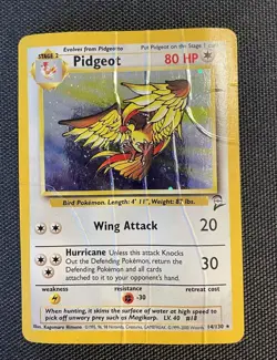Pidgeot 14/130 Holo Rare Pokemon Base Set 2 - Image 1