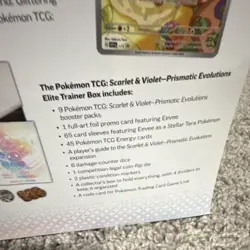 Pokemon TCG Scarlet & Violet Prismatic Evolutions Elite Trainer Box Eevee 2025 - Image 3
