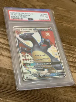 2019 Pokemon Charizard GX SV49 Hidden Fates Sun & Moon Holo Gem Mint 10 A+++ - Image 1
