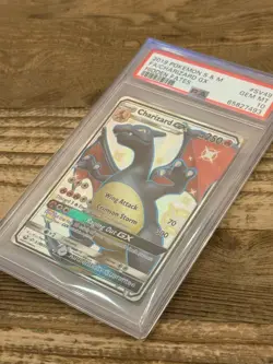 2019 Pokemon Charizard GX SV49 Hidden Fates Sun & Moon Holo Gem Mint 10 A+++ - Image 2