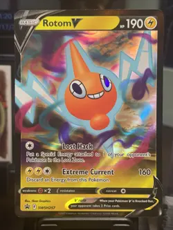 Rotom V - SWSH257 Ultra Rare Sword & Shield Promo Pokemon TCG NM - Image 1