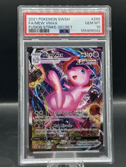 2021 Pokemon SWSH Mew VMAX Fusion Strike #269/264 PSA 10 GEM MINT Fresh Grade - Image 1