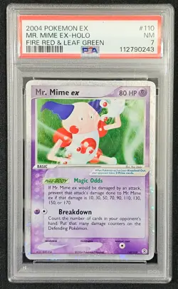 2004 Mr. Mime EX Pokemon Fire Red & Leaf Green #110 Holo PSA 7 NM - Image 1