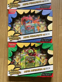 3x Pokemon TCG Ascended Heroes Mega EX Box, ( 2 x Feraligatr & 1 x Meganium) new - Image 3