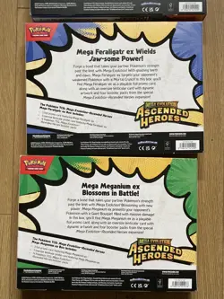 3x Pokemon TCG Ascended Heroes Mega EX Box, ( 2 x Feraligatr & 1 x Meganium) new - Image 5