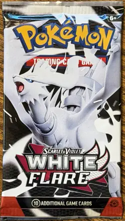 🔥 Pokemon TCG White Flare Scarlet & Violet 10 Booster Pack NEW SEALED - Image 2