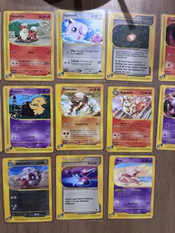 Pokemon TCG E-Reader Expedition Base Set Lot 11 Cards Pikachu Abra + Trainers - Image 2
