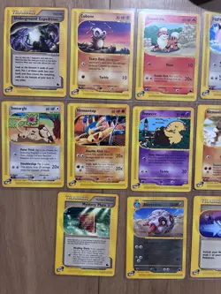 Pokemon TCG E-Reader Expedition Base Set Lot 11 Cards Pikachu Abra + Trainers - Image 3