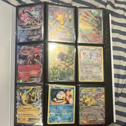 Pokemon TCG Card Lot EX GX V Ancient Future Pikachu Charizard Holo Foil Binder - Image 1