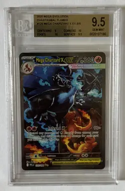 Mega Charizard X ex SIR Pokemon Phantasmal Flames 125/094 BGS 9.5 🔥 🔥 🔥 - Image 1