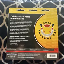 Pokemon TCG Pokemon Day 2026 Pikachu Box Promo Card Coin Booster Packs - Image 2