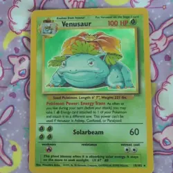 Wizards of the Coast Venusaur Base Set Unlimited Holo Rare 15/102 100 HP EN - Image 1