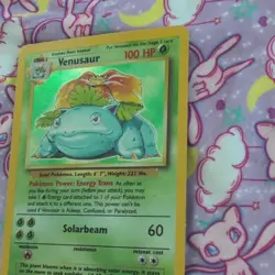 Wizards of the Coast Venusaur Base Set Unlimited Holo Rare 15/102 100 HP EN - Image 3