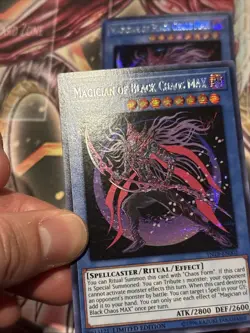 Magician of Black Chaos MAX TN19-EN002 Limited Edition Prismatic Secret Rare LP - Image 2