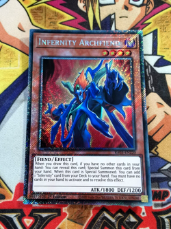 Infernity Archfiend ra03-en220 (NEW) Platinum-Secret Rare Yu-Gi-Oh! - Image 1
