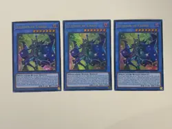 Yugioh - Illusion of Chaos x 3 - 1st Edition Ultra Rare NM - Free Holo Card - A - Image 1