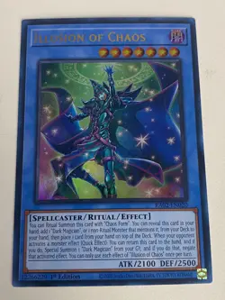 Yugioh - Illusion of Chaos x 3 - 1st Edition Ultra Rare NM - Free Holo Card - A - Image 4