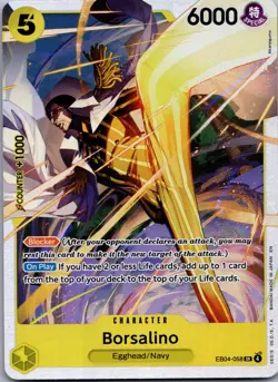 BORSALINO EB04-058 SUPER RARE ADVENTURE ON KAMI'S ISLAND ONE PIECE FOIL NM/M - Image 1