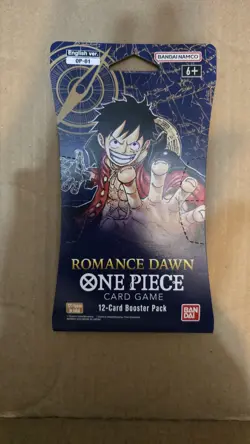 One Piece TCG OP-01 Romance Dawn Sleeved Booster Pack Pre Errata Sealed 1st wave - Image 1