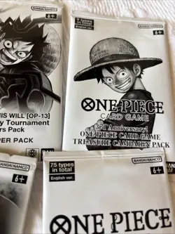 One Piece Card Game 3rd Anniversary! Treasure Campaign SEALED + More Sealed Lot - Image 3
