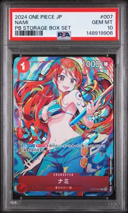 PSA 10 Nami ST01-007 2024 ONE PIECE THE BEST Storage Box Set Japanese *US Seller - Image 1
