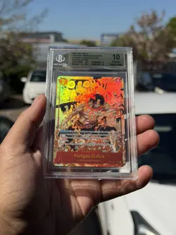 One Piece CCG TCG - Portgas D Ace , PRB01 (Manga) , English , BGS 10 Pristine - Image 3