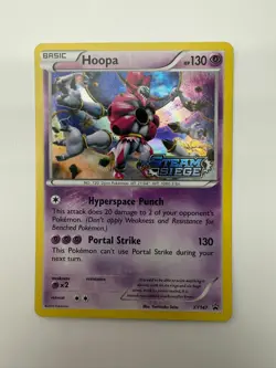 Hoopa - XY147 - Steam Siege Stamped - Holo - Black Star Promo - Pokemon TCG card - Image 1