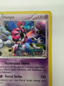 Hoopa - XY147 - Steam Siege Stamped - Holo - Black Star Promo - Pokemon TCG card - Image 3