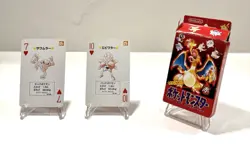 Hitmonchan & Hitmonlee 1996 Pokemon Playing Cards Charizard Deck 7 & 10 Hearts - Image 1