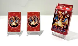 Hitmonchan & Hitmonlee 1996 Pokemon Playing Cards Charizard Deck 7 & 10 Hearts - Image 4