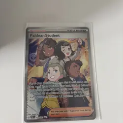 Paldean Student 231/091 Paldean Fates Full Art Pokemon Pokemon Card English NM - Image 1
