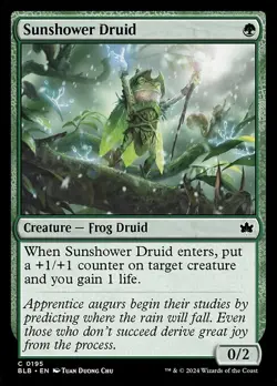 NM Sunshower Druid, MTG, Bloomburrow, Magic the Gathering, 195 - Image 1