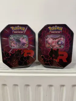 Pokemon TCG Team Rocket Tins BUNDLE: Mewtwo & Nidoking - Factory Sealed 🔥 - Image 1