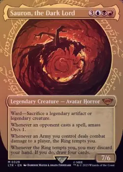 MTG The Lord of the Rings - Sauron, the Dark Lord (Showcase Foil) - Image 1