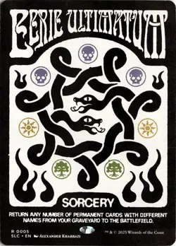 Eerie Ultimatum 5 Magic: The Gathering Secret Lair Countdown Kit Rare NM - Image 1