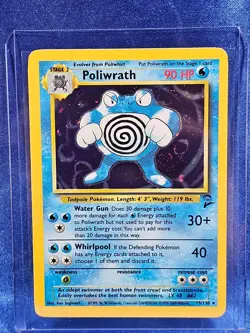 Poliwrath 13/102 - Base Set Holo Rare Vintage 1999 WoTC Pokemon TCG - LP - Image 1