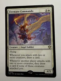 Firemane Commando #145 (NM) Commander: Secrets of Strixhaven SOC Magic MTG - Image 1