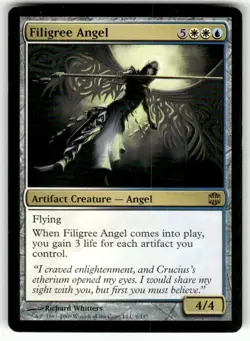 Filigree Angel 6/145 Rare The List Reprints Magic: The Gathering LP - Image 1