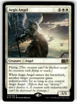 Aegis Angel 270 Rare Magic 2015 (M15) Magic: The Gathering Near Mint - Image 1